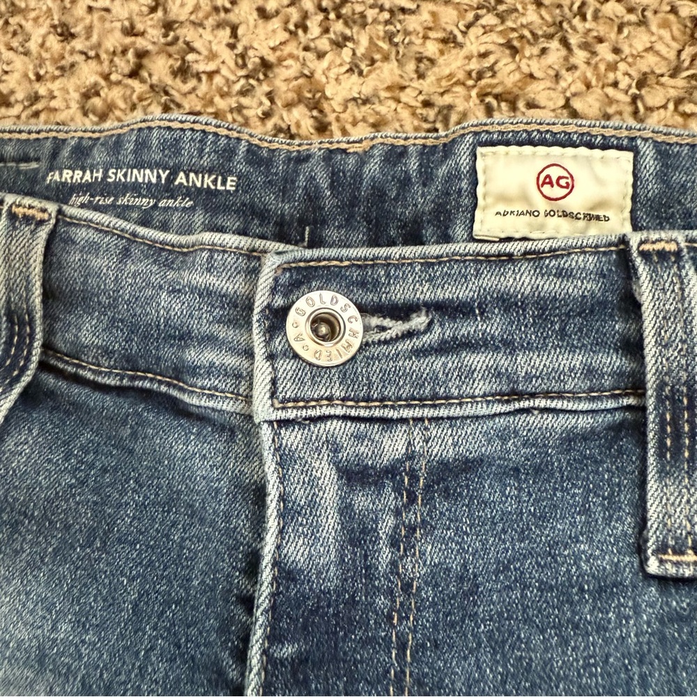 AG Denim Jeans Farrah High Rise Skinny Ankle Jeans Women’s Size 29R - Picture 6 of 15